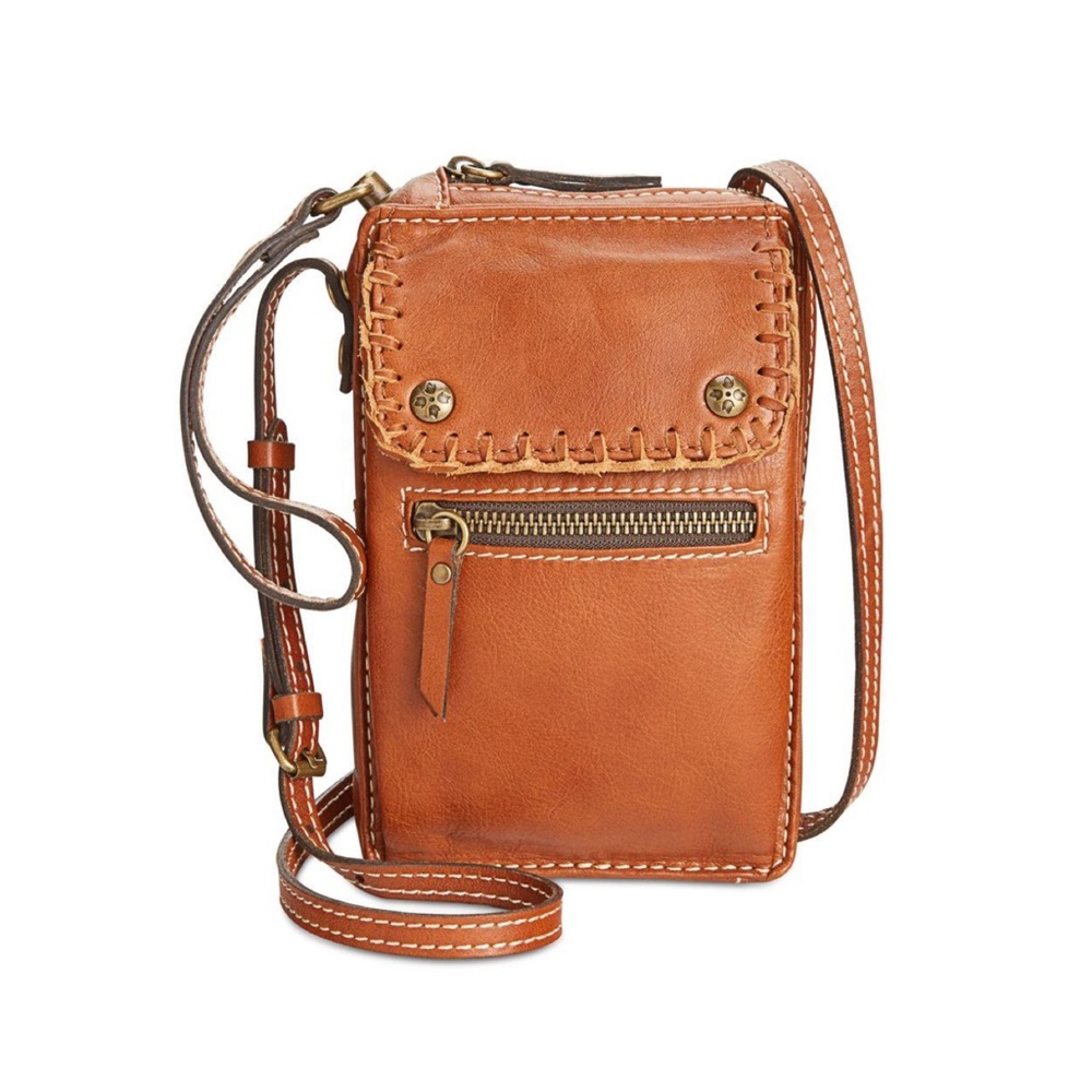 Patricia Nash Camerini Brown Leather Crossbody Bag